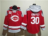 Men's Cincinnati Reds #30 Ken Griffey Jr. Red Ageless Must-Have Lace-Up Pullover Hoodie,baseball caps,new era cap wholesale,wholesale hats